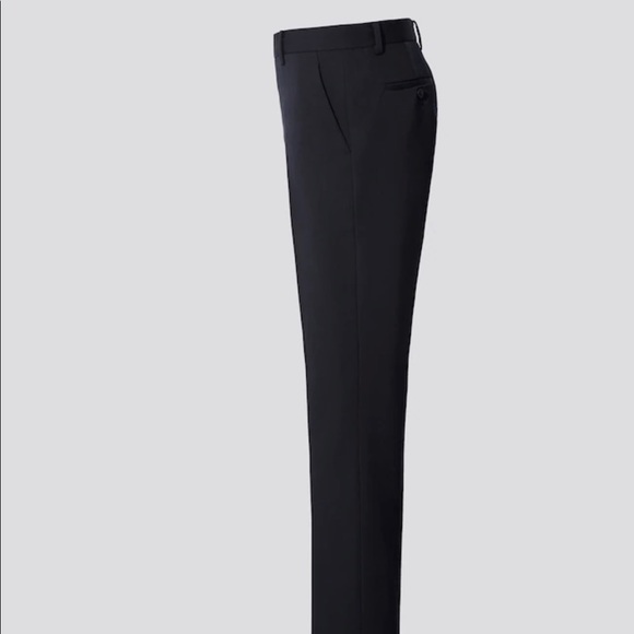 UNIQLO WOMEN +J WOOL SLIM PANTS BLACK - Picture 3 of 6